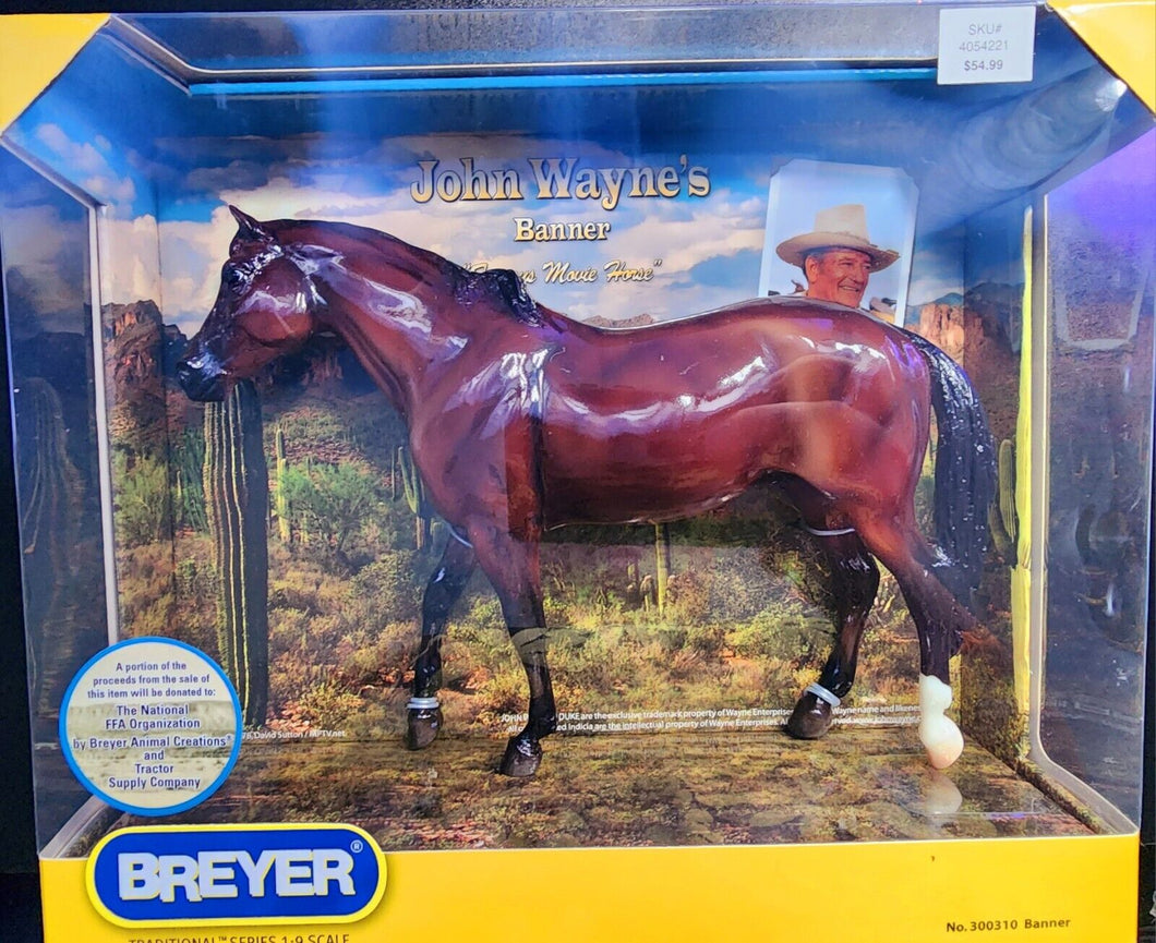 BREYER # 300310 JOHN WAYNE'S HORSE BANNER SAN DOMINGO TSC LE 2009