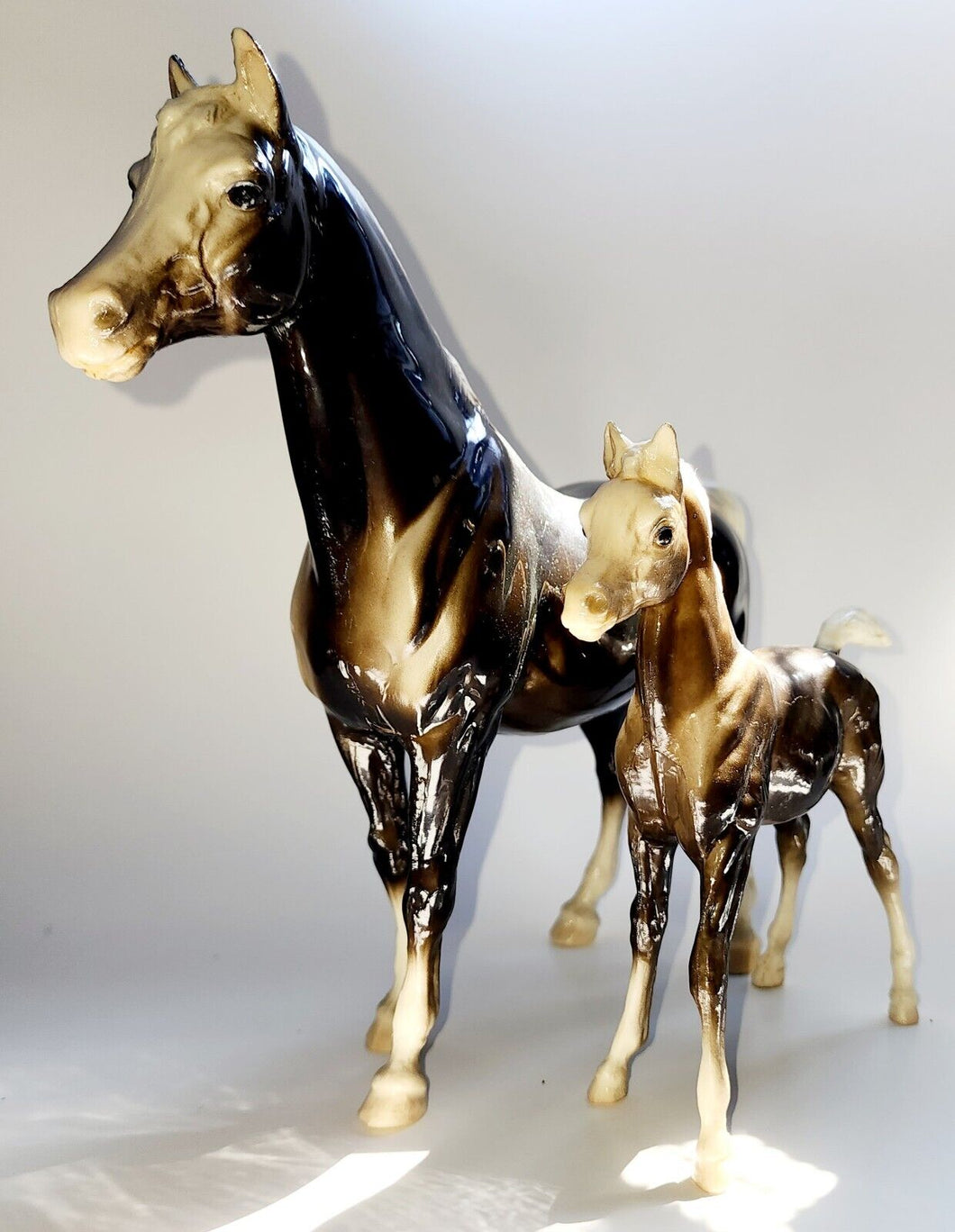Breyer Family Arabian Mare and Foal #202 Dickory and #203 Doc Glossy