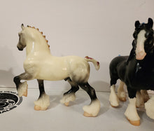 Load image into Gallery viewer, Breyer Classic Shire A Lot of 5 Flurry, British, Dapple, Shire B 620. 3/5 M/NM
