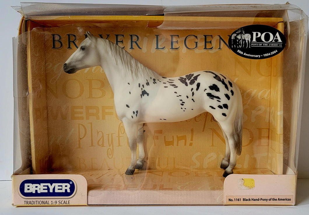 Breyer #1161 Black Hand Pony Of The Americas Beautiful Appaloosa 50th Anniv