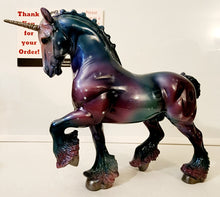 Load image into Gallery viewer, Breyer Altair Holiday Unicorn Classic Draft 2022
