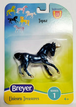 Load image into Gallery viewer, New for 2021 Breyer Stablemates Unicorn Treasures Topaz Cantering Warmblood
