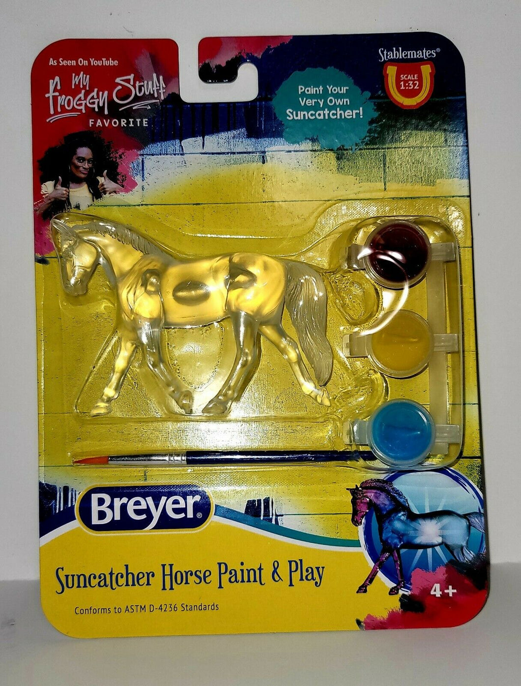 Suncatcher Horse Paint and Play Breyer Stablemate G4 Trotting Warmblood New 2021
