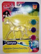 Load image into Gallery viewer, Suncatcher Unicorn Paint and Play Breyer Stablemate  Walking Thoroughbred 2021!
