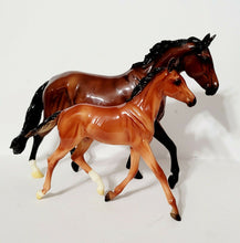 Load image into Gallery viewer, Breyer #1474 GG Valentine and Heartbreaker Glossy Varient. Shelf Qlty. Mare Foal
