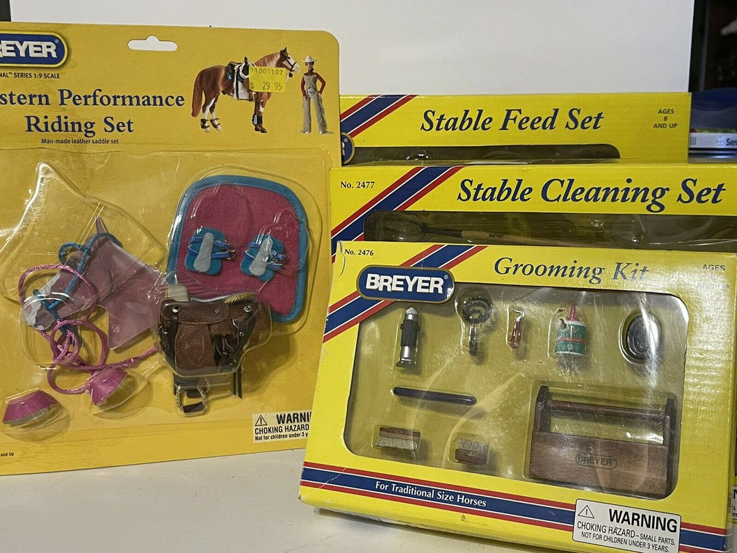 Breyer Western Riding and Performance Set #2018, #2476, #2477, #2486 Stable Sets
