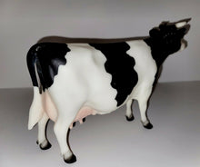 Load image into Gallery viewer, Breyer Vintage Breyer Dairy Cow W/ Horns Holstein Black &amp; White #1732 Rubs and Marks.
